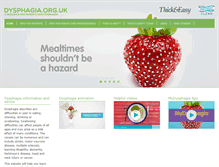 Tablet Screenshot of dysphagia.org.uk